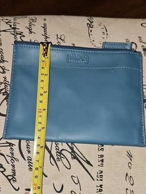 Furla Eva Air Blue Leather Wristlet Pouch - Unbranded